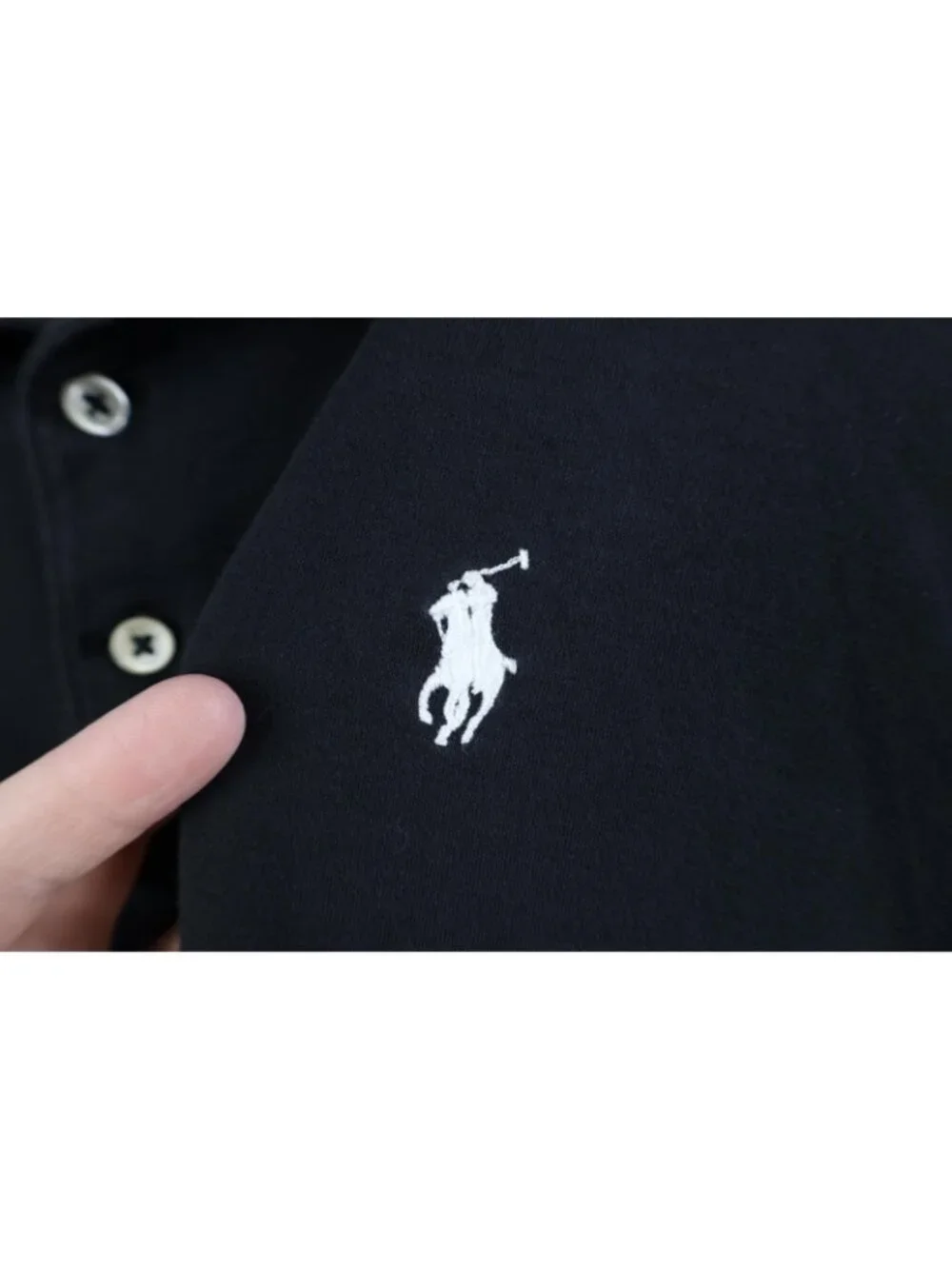 Vintage Y2K Ralph Lauren Mens XL Faded Soft Cotton Knit Golf Polo Shirt Black